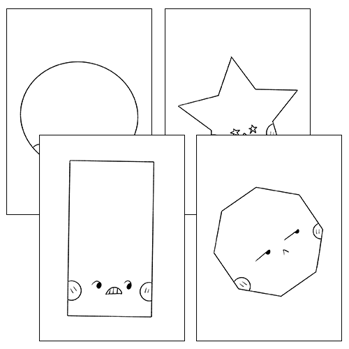 Shapes coloring pages worksheet activities shapes end of the year activity made by teachers