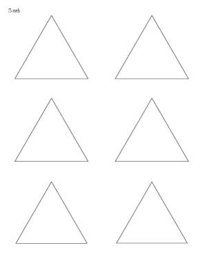 Free printable triangle templates