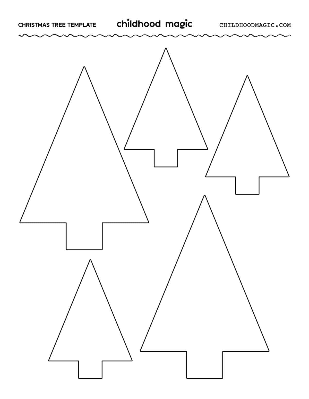 Christmas tree template