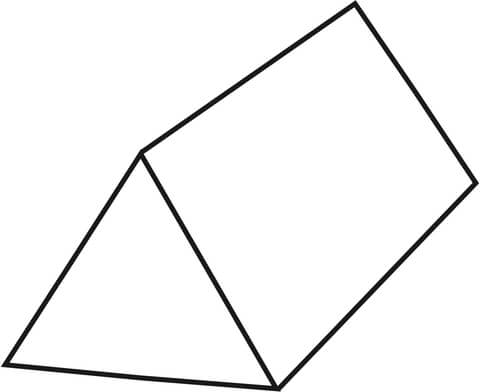 Triangular prism coloring page free printable coloring pages