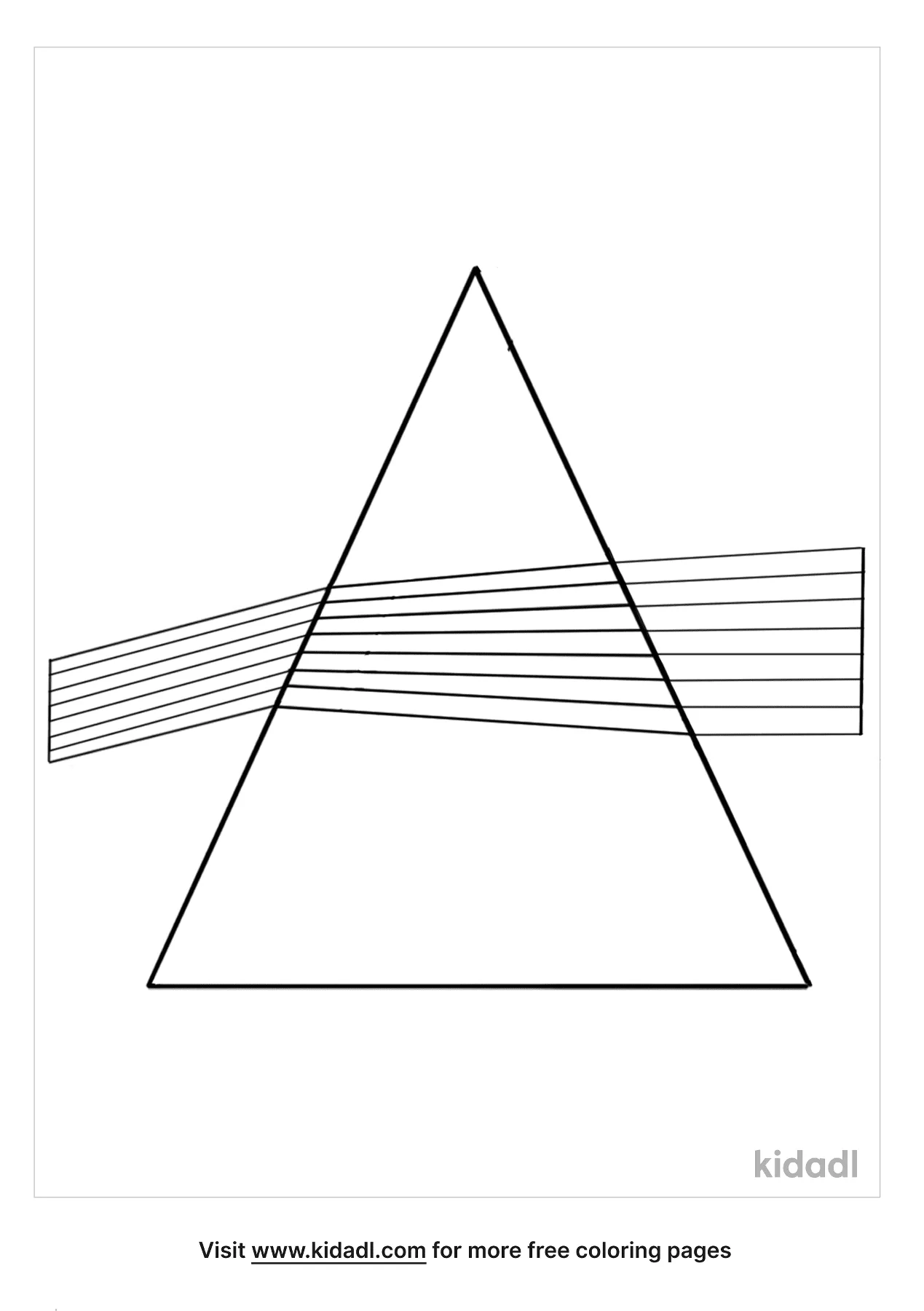 Free triangular prism coloring page coloring page printables