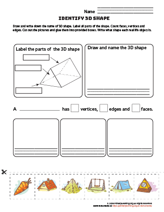 Triangular prism worksheet