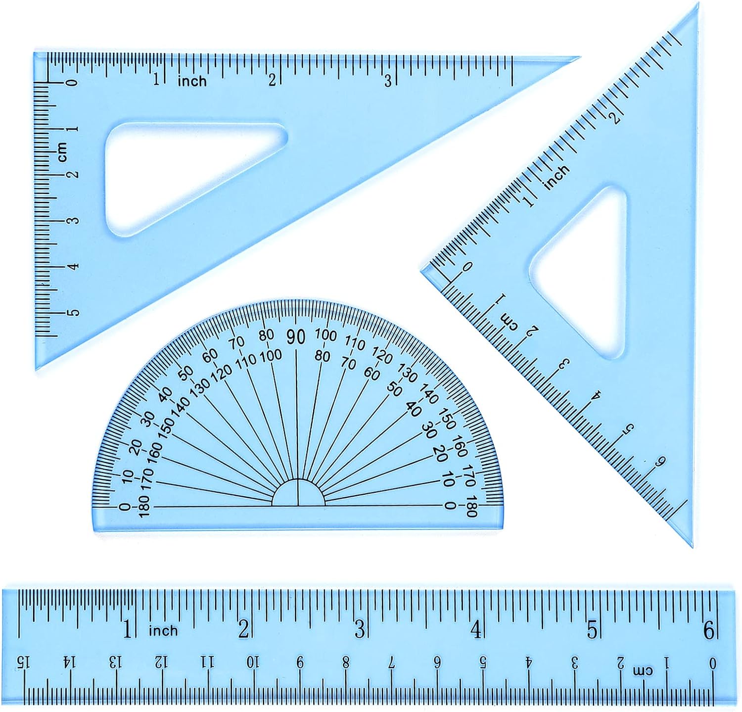 Opay ch math geometry tool plastic ruler set dia