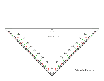 Triangle protractor