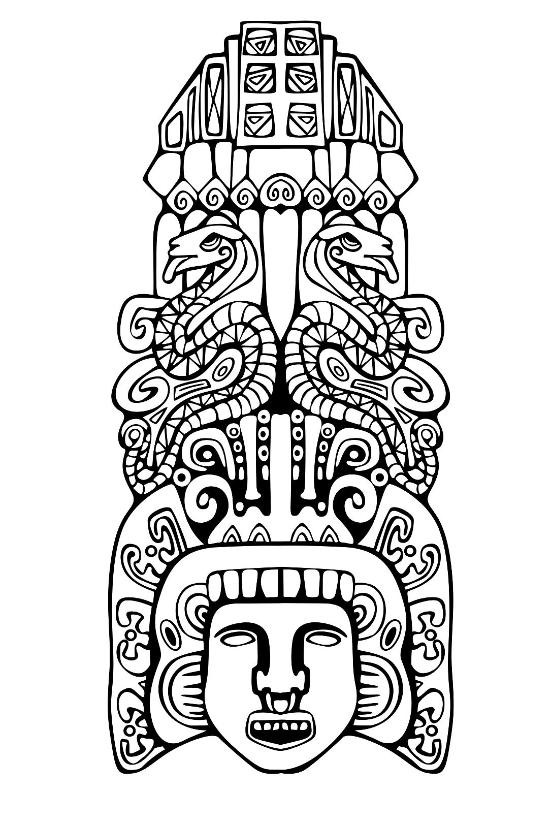 Totem inspiration inca mayan aztec