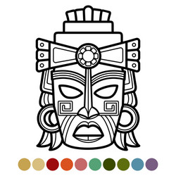 Mexican coloring page vector images over