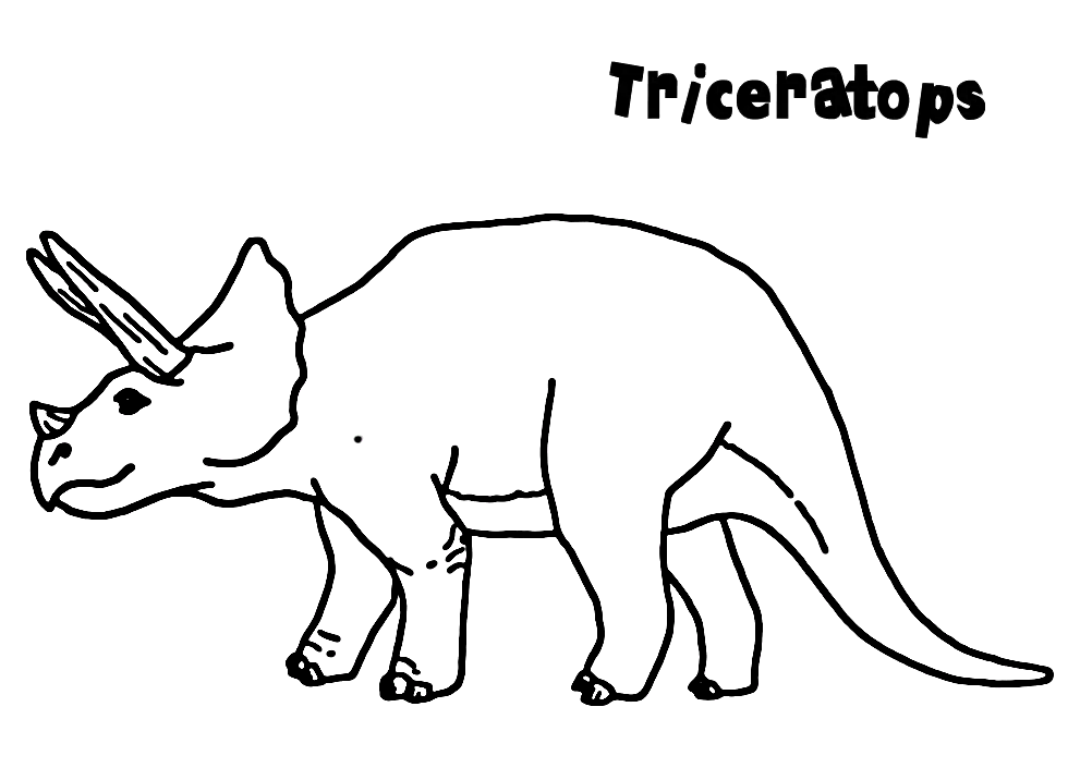 Triceratops coloring pages printable for free download