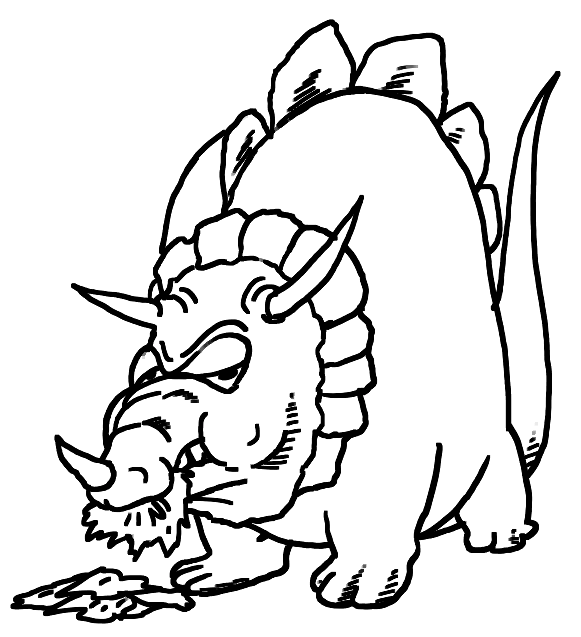 Triceratops coloring pages printable for free download