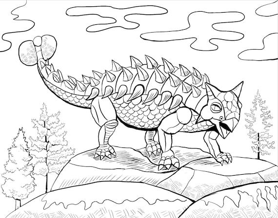 Paleo life colouring page dinosaur colouring book pdf t