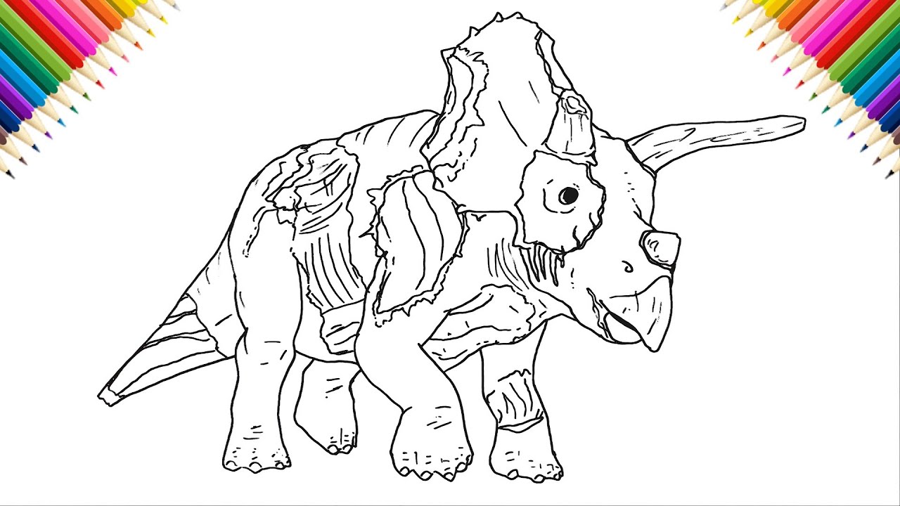 How to draw zombie triceratops halloween