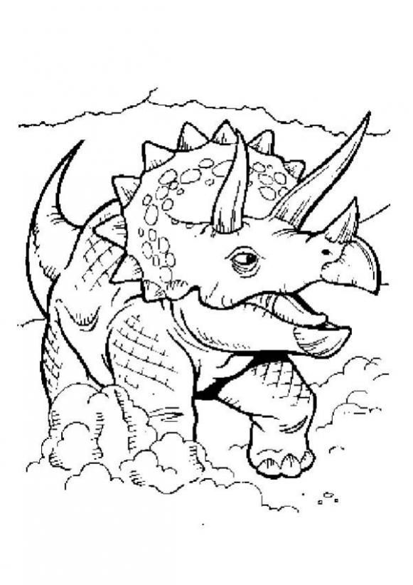 Triceratop coloring pages