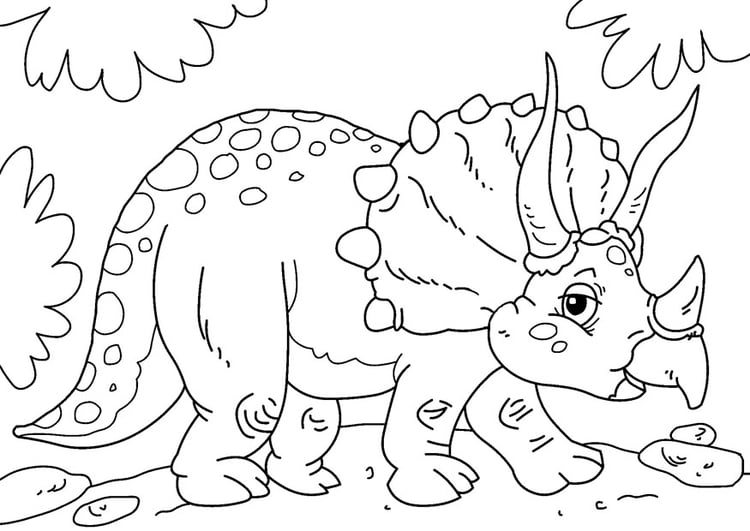 Coloring page dinosaur