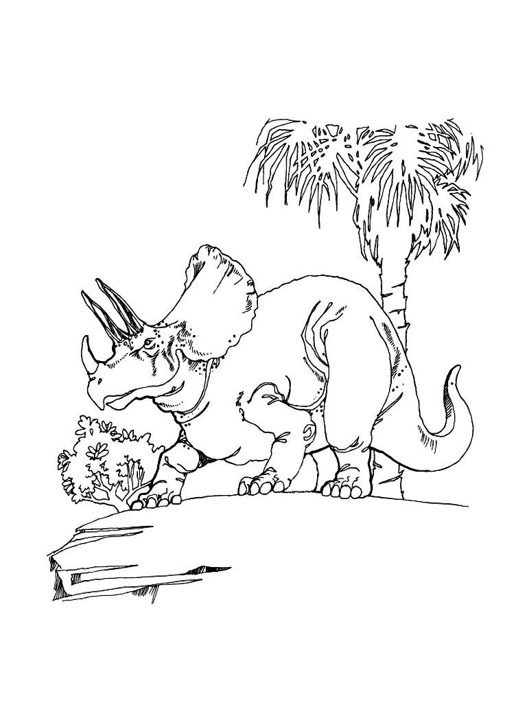 Triceratops coloring pages