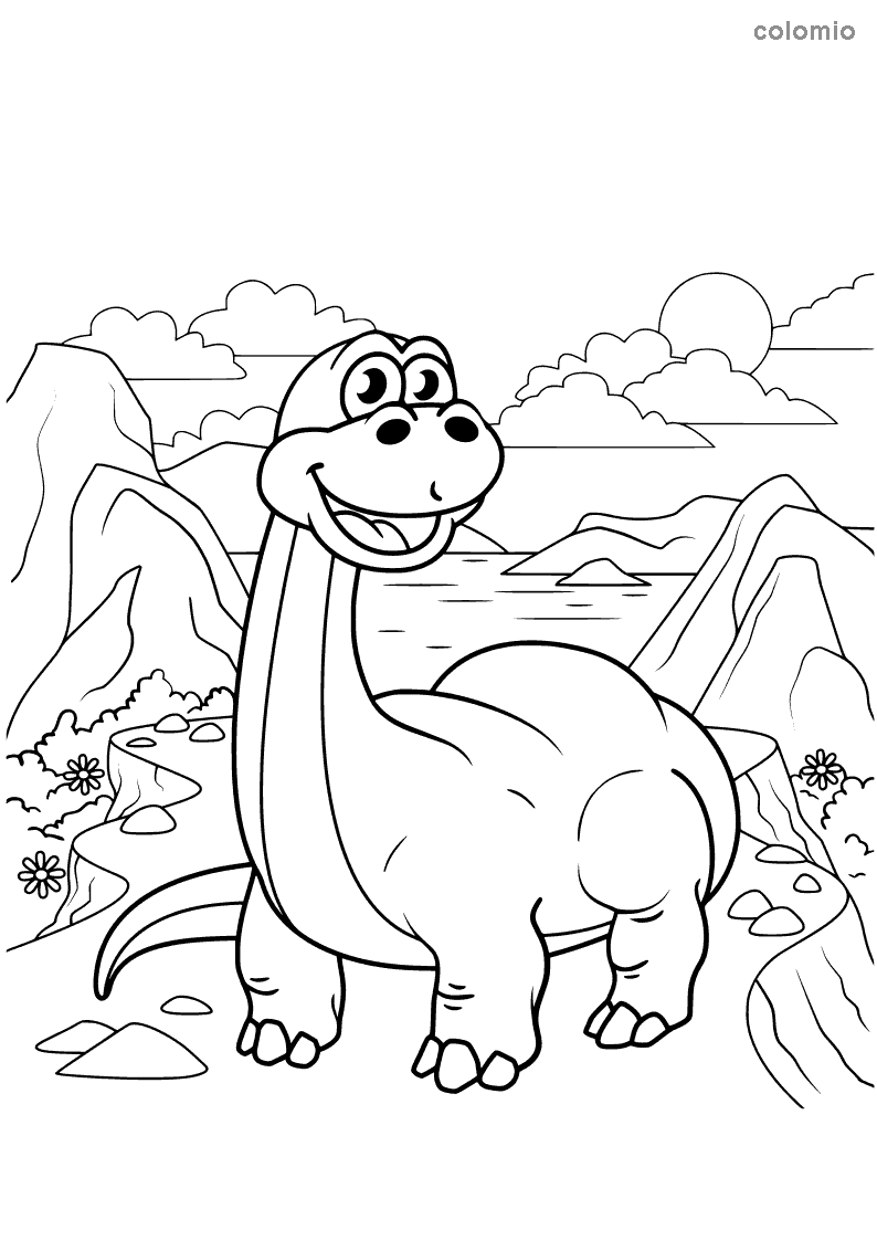 Dinosaur coloring pages free printable coloring pages