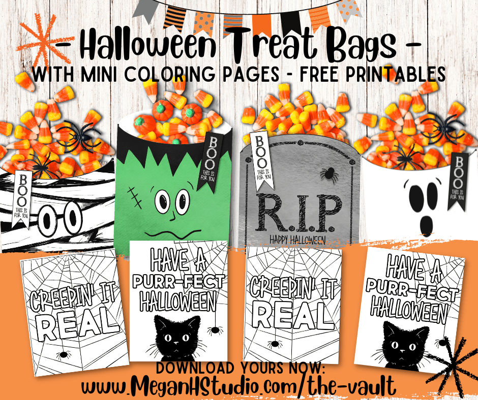 Free printable halloween treat bags