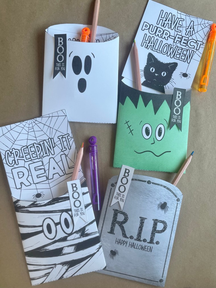 Free printable halloween treat bags