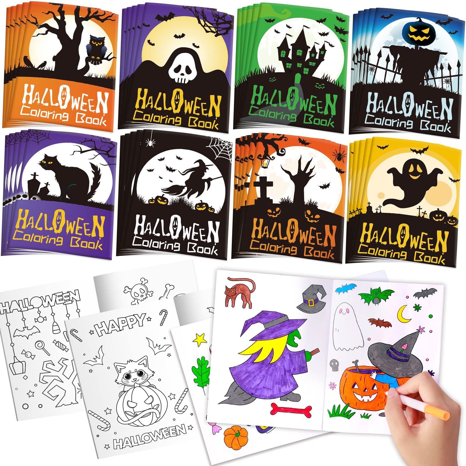 Max fun pack halloween coloring books for kids ages