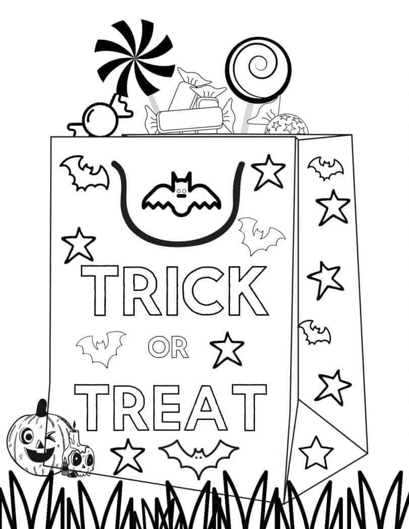 Halloween coloring pages free printable