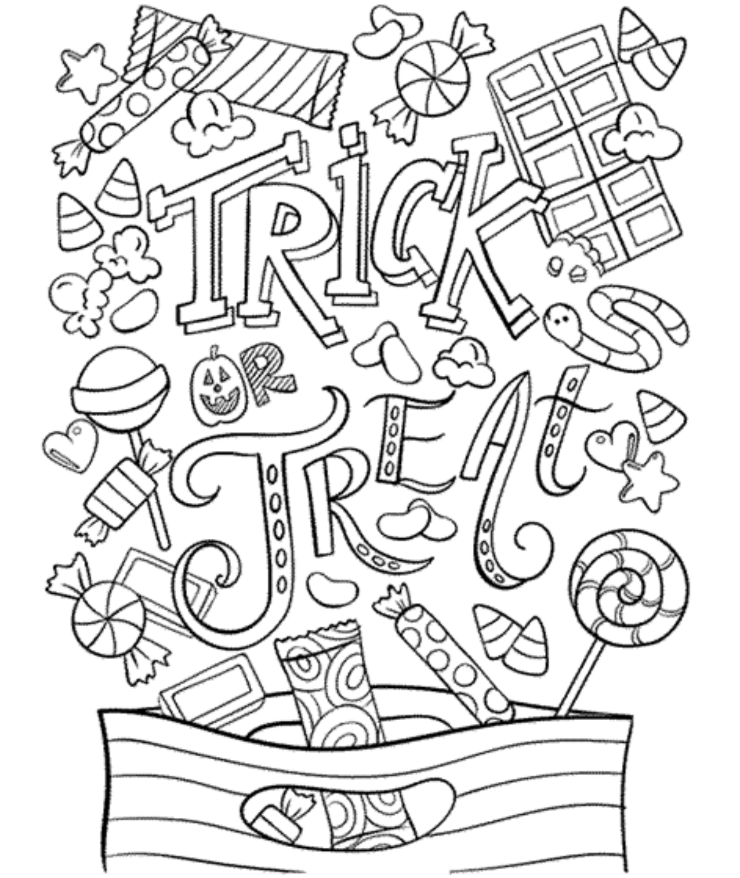 Free printable halloween coloring pages for kids