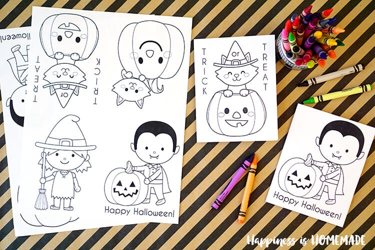 Printable halloween coloring books