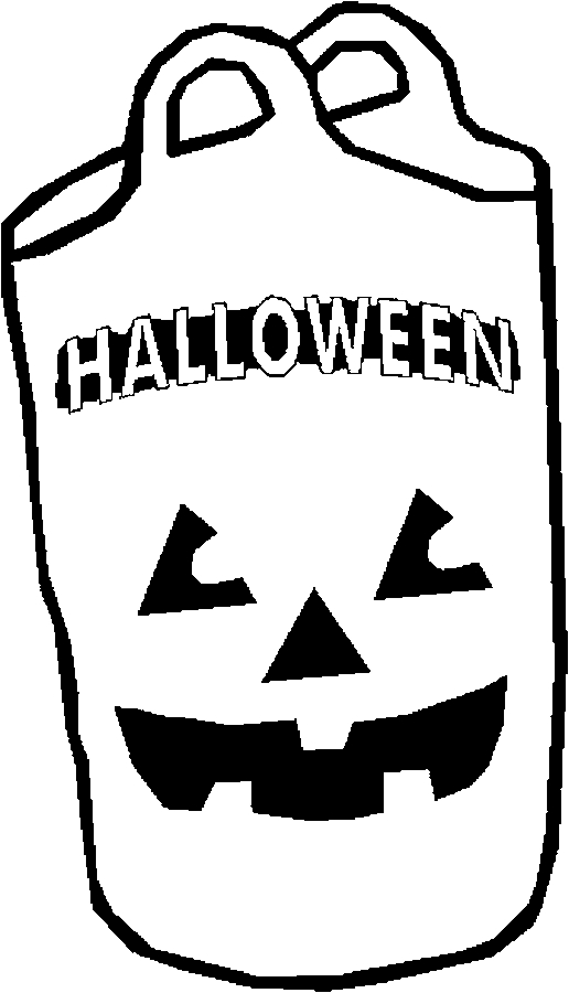 Best halloween trick or treating coloring pages for kids