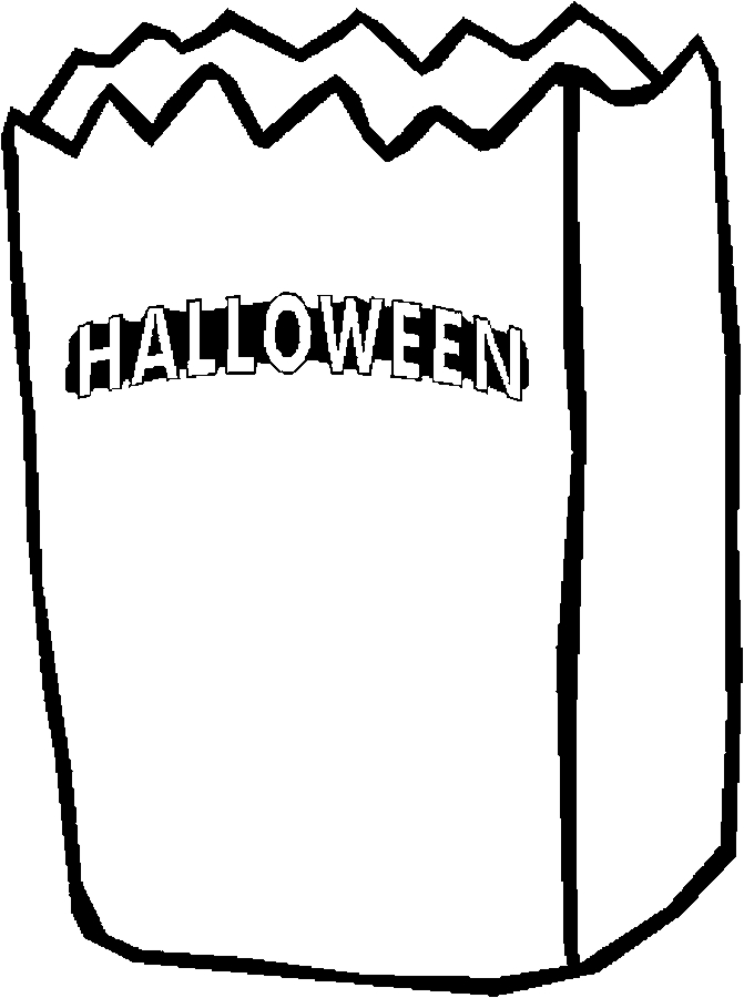 Best halloween trick or treating coloring pages for kids