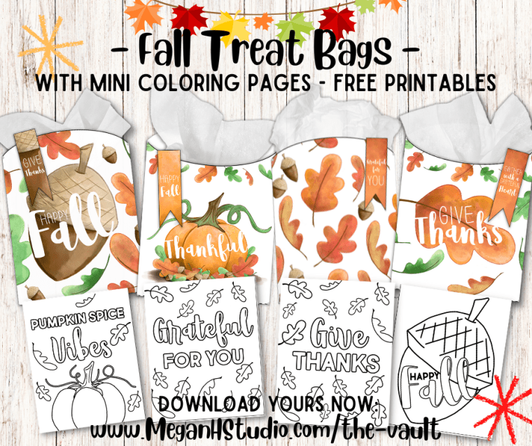 Free printable halloween treat bags