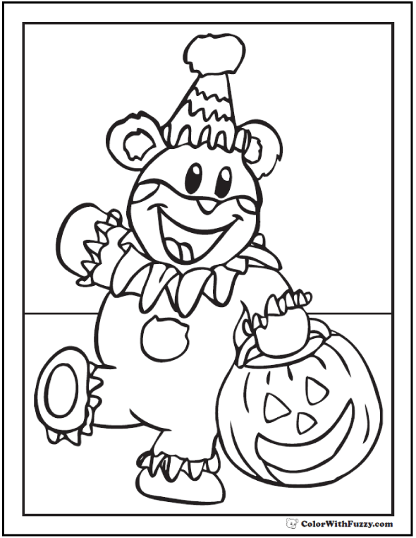 Halloween printable coloring pages jack olanterns spiders bats