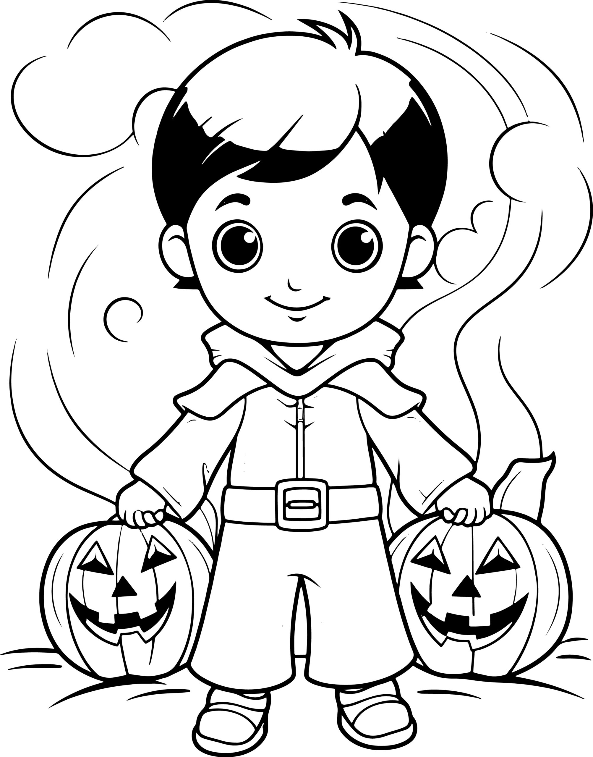 Trick or treat happy halloween coloring book
