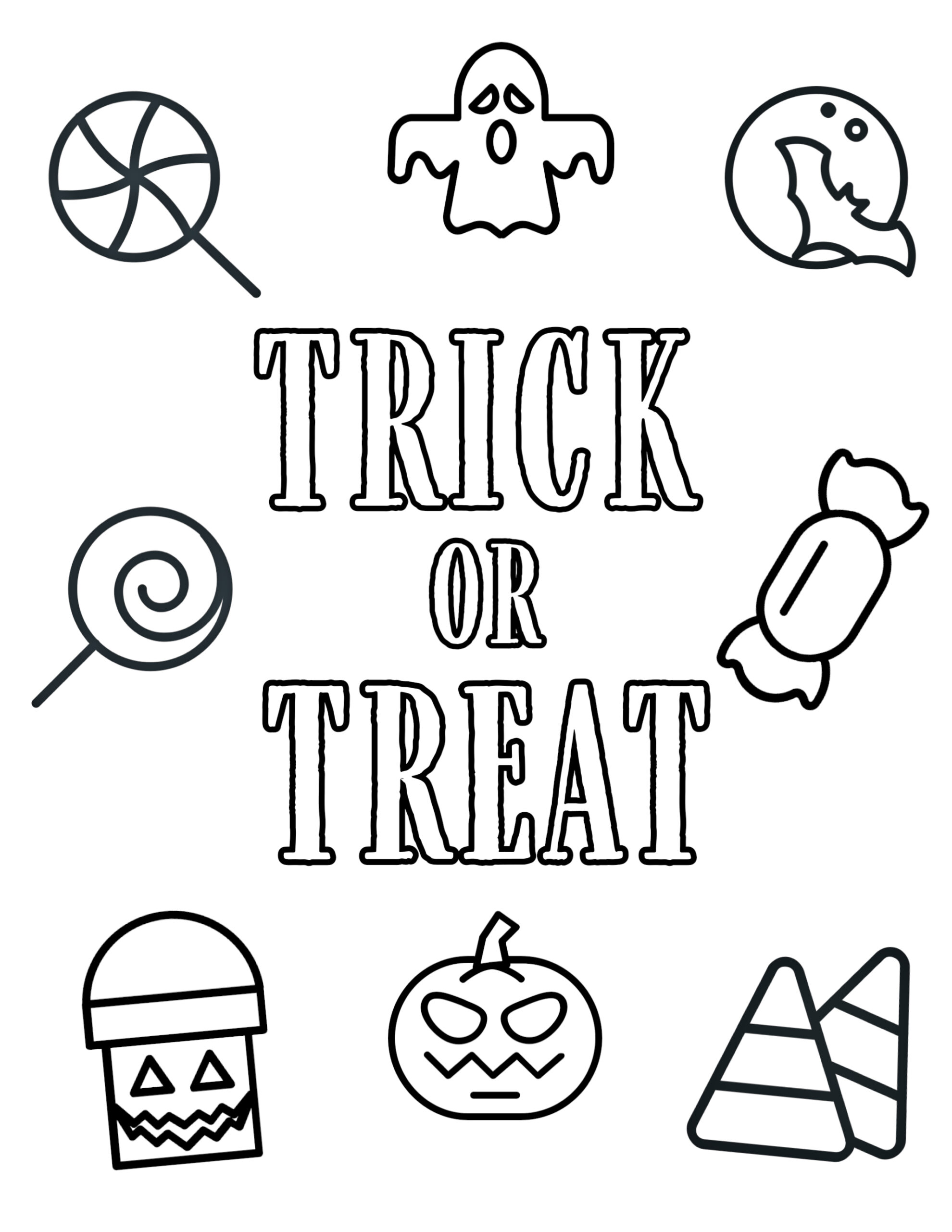 Free printable halloween coloring pages