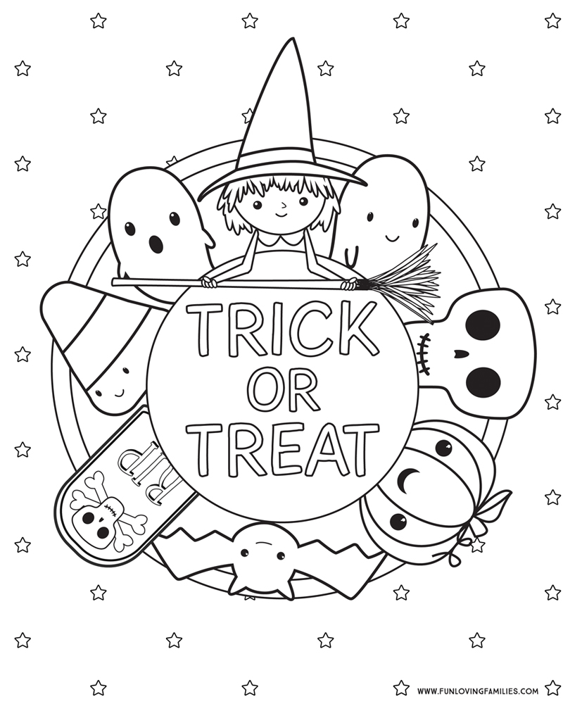 Halloween coloring pages free printables