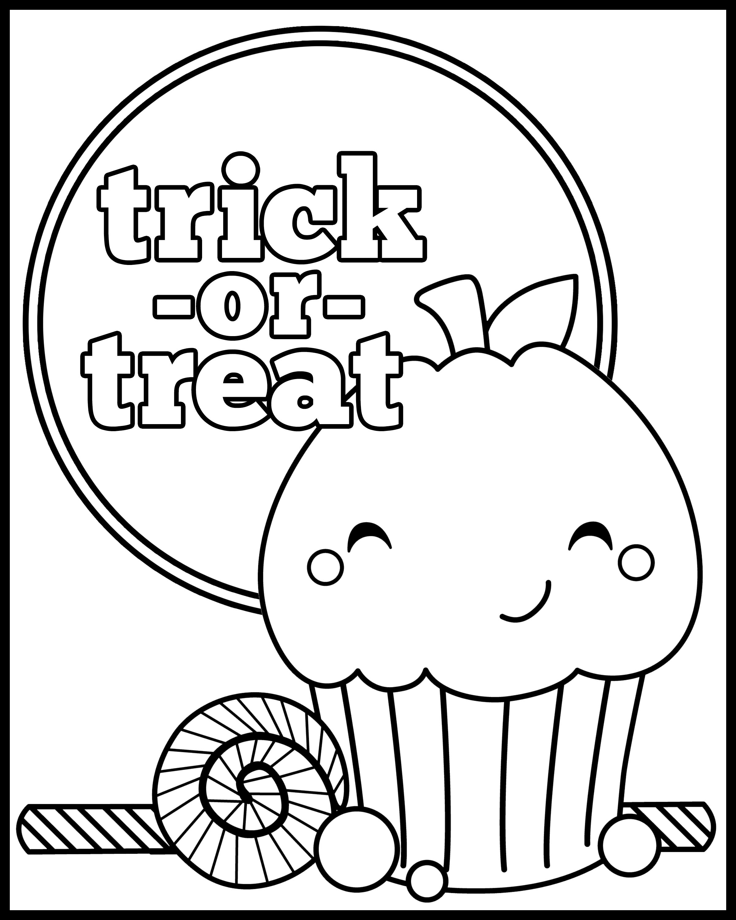 Free halloween coloring page â dorky doodles