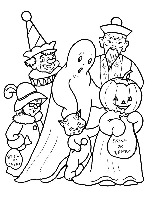 Free printable halloween coloring pages for kids