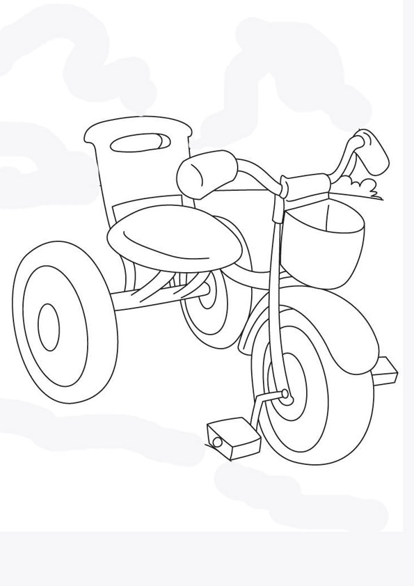 Coloring pages tricycle coloring pages for kids