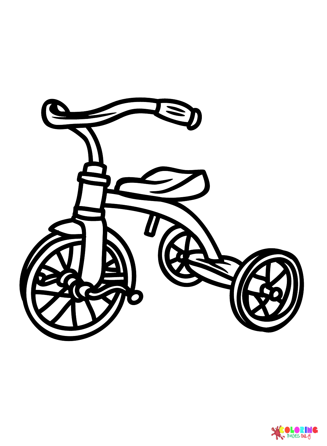 Tricycle coloring pages printable for free download