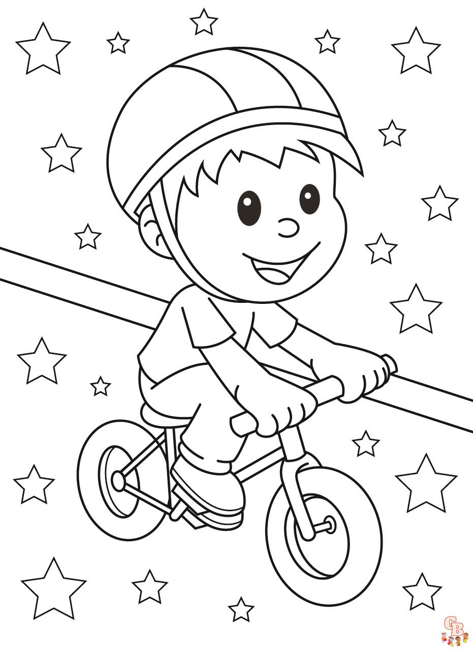 Discover the cute bicycle coloring pages for kids