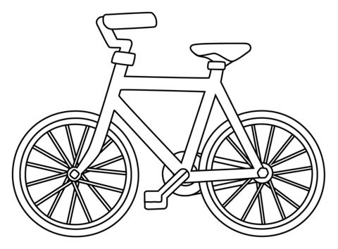 Bicycle emoji coloring page free printable coloring pages