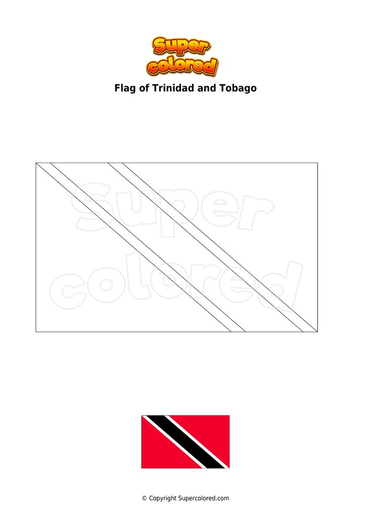 Coloring page flag of trinidad and tobago trinidad and tobago coloring pages trinidad