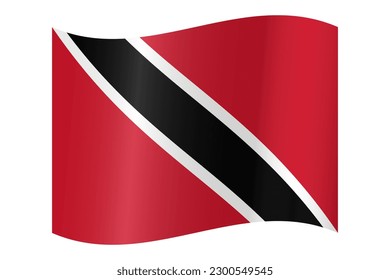 Flag trinidad tobago officially republic trinidad stock vector royalty free