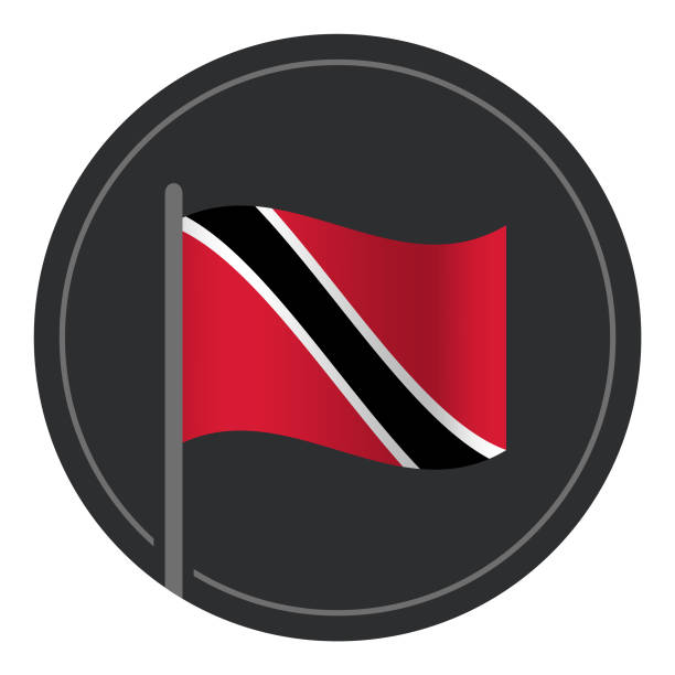 Cartoon of national flag trinidad and tobago stock illustrations royalty