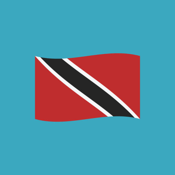 Cartoon of national flag trinidad and tobago stock illustrations royalty