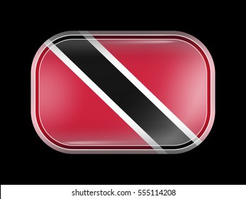 Flag trinidad tobago rectangular shape rounded stock vector royalty free