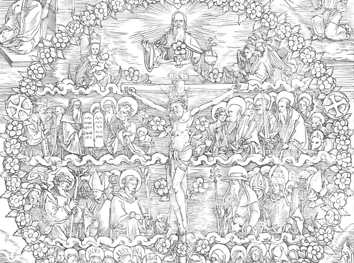 Trinity coloring pages