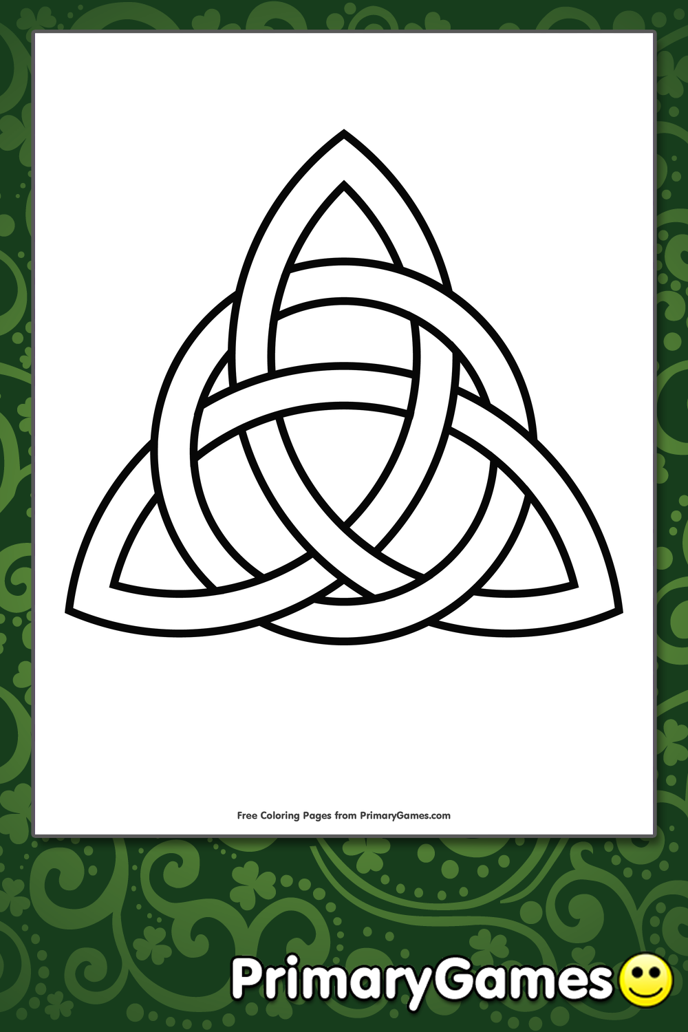 Celtic trinity knot coloring page â free printable pdf from