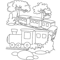 Top free printable train coloring pages online