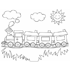 Top free printable train coloring pages online