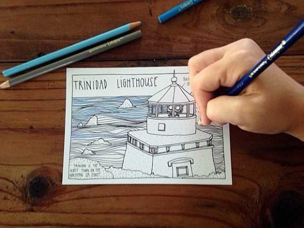 Color me humboldt postcards offer creative fun â times