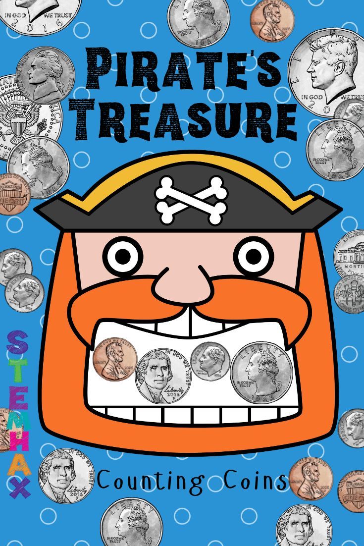 Counting coins math pirates treasure theme centers worksheets and more pirate activities counting coins pirate theme