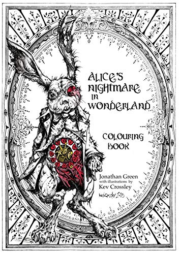 Alices nightmare in wonderland colouring book