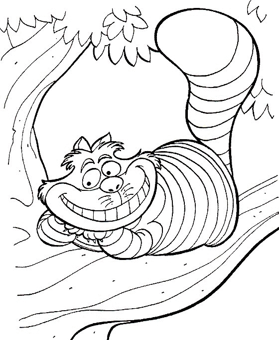 Disney coloring pages alice in wonderland colouring pictures